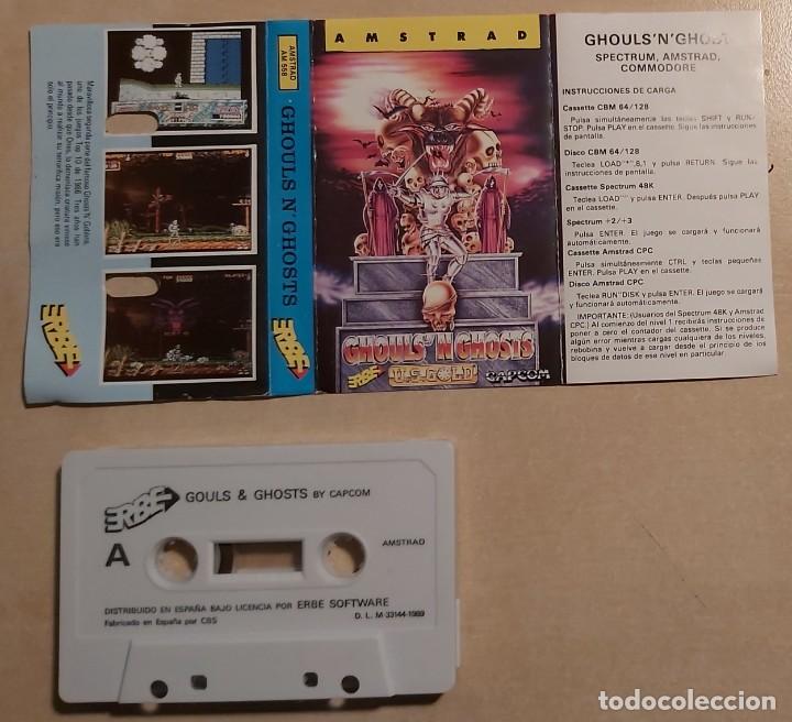 Videojuegos y consolas: Ghouls&acute;n Ghosts Amstrad Cinta - Foto 6