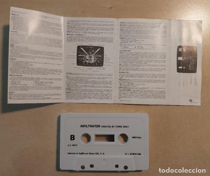 Videojuegos y consolas: Infiltrator Amtrad Cinta - Foto 6