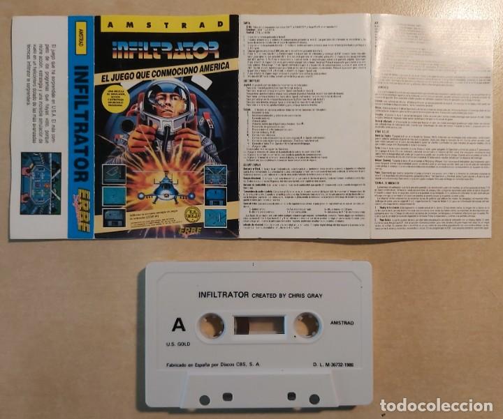 Videojuegos y consolas: Infiltrator Amtrad Cinta - Foto 7
