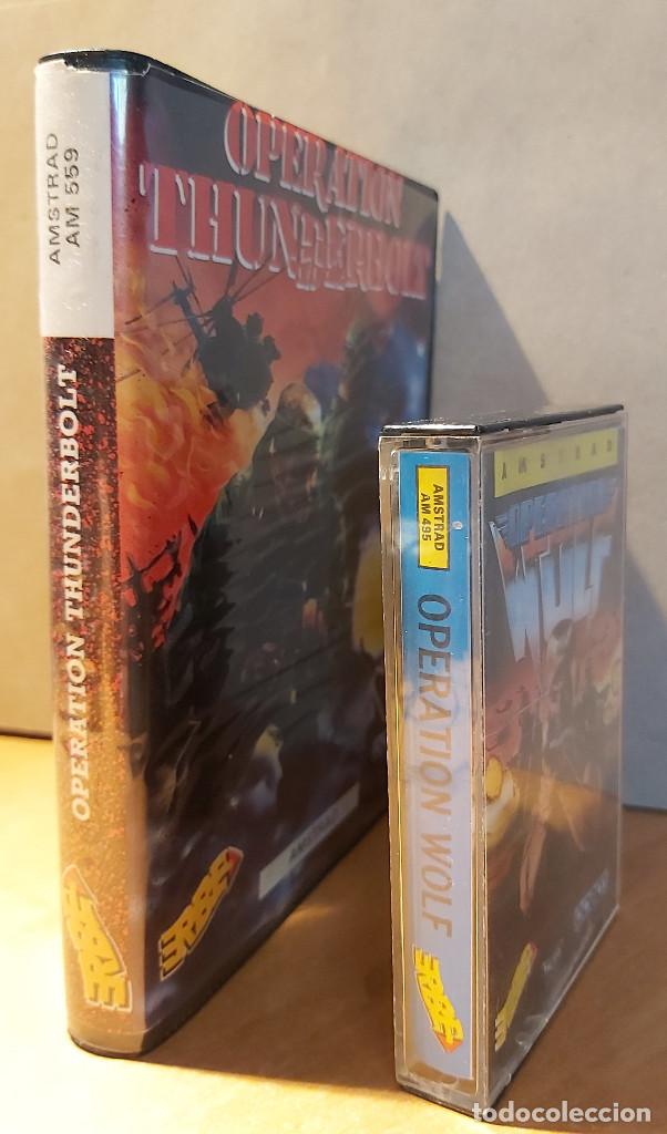 Videojuegos y consolas: Operation Wolf + Thunderbolt Amstrad Cinta - Foto 2