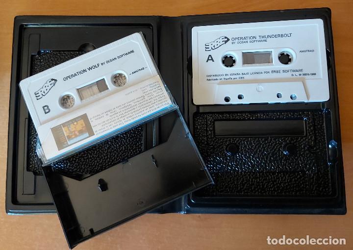 Videojuegos y consolas: Operation Wolf + Thunderbolt Amstrad Cinta - Foto 3