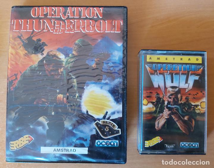 Videojuegos y consolas: Operation Wolf + Thunderbolt Amstrad Cinta - Foto 5
