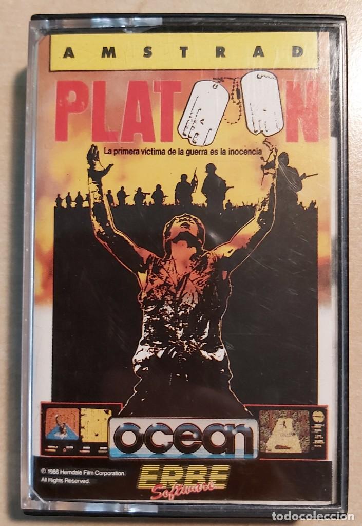 Videojuegos y consolas: Platoon Amstrad Cinta - Foto 1
