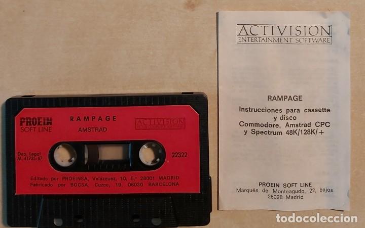 Videojuegos y consolas: Rampage Amstrad Cinta - Foto 4