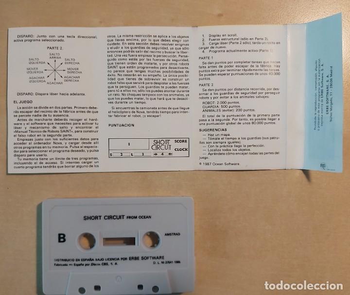 Videojuegos y consolas: Short Circuit Amstrad Cinta - Foto 2
