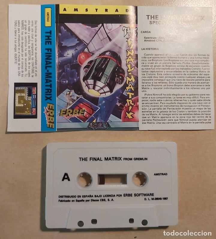 Videojuegos y consolas: The Final Matrix Amstrad Cinta - Foto 2