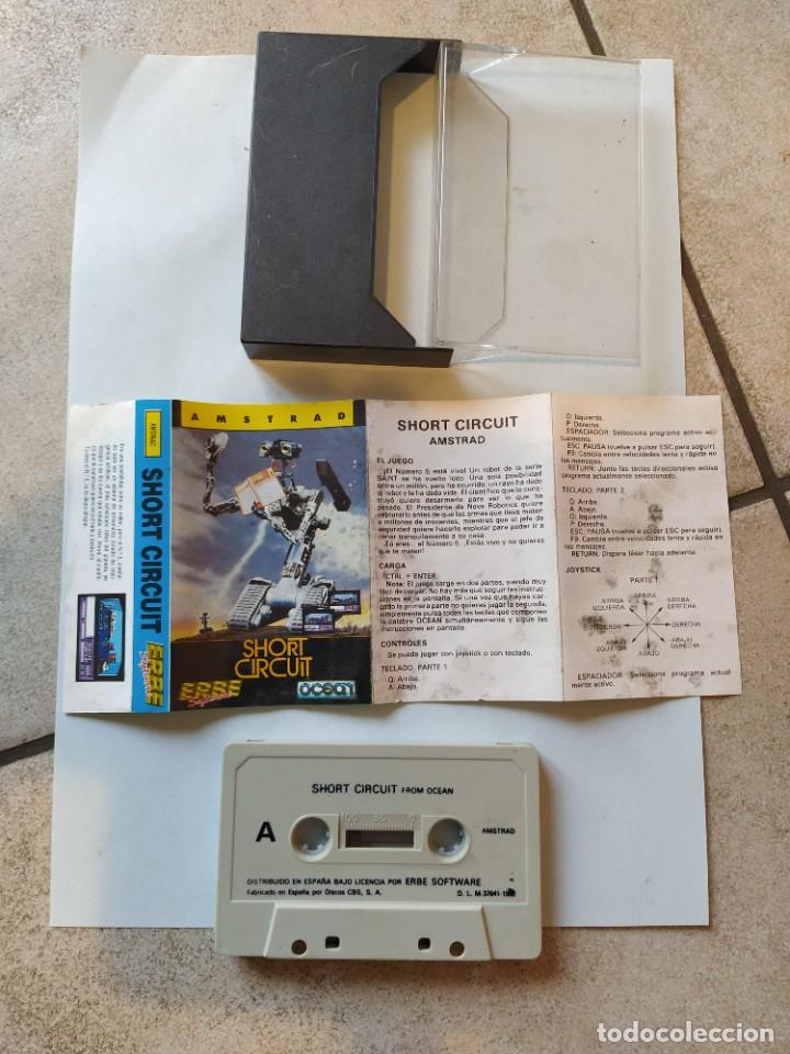 Videojuegos y consolas: SHORT CIRCUIT CPC CASSETTE CINTA AMSTRAD - Foto 2
