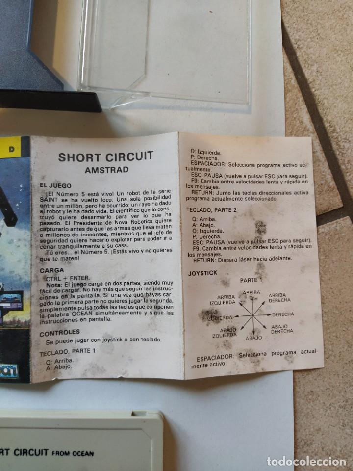 Videojuegos y consolas: SHORT CIRCUIT CPC CASSETTE CINTA AMSTRAD - Foto 3