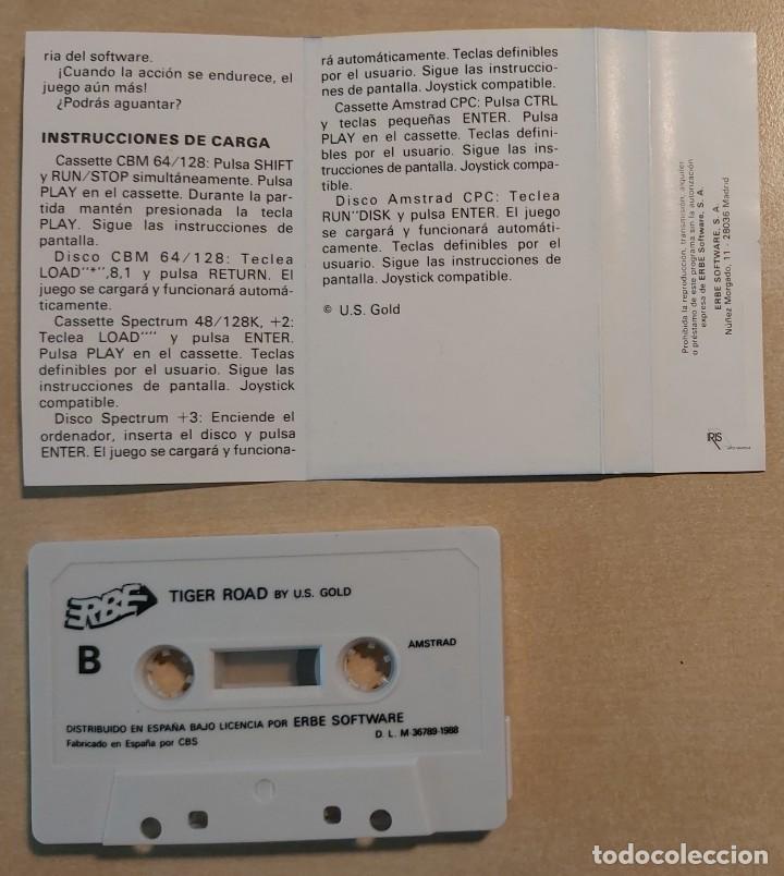 Videojuegos y consolas: Tiger Road Amstrad Cinta - Foto 3