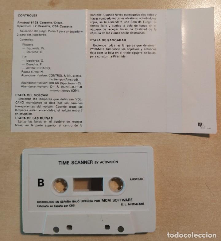 Videojuegos y consolas: Time Scanner Amstrad Cinta - Foto 5