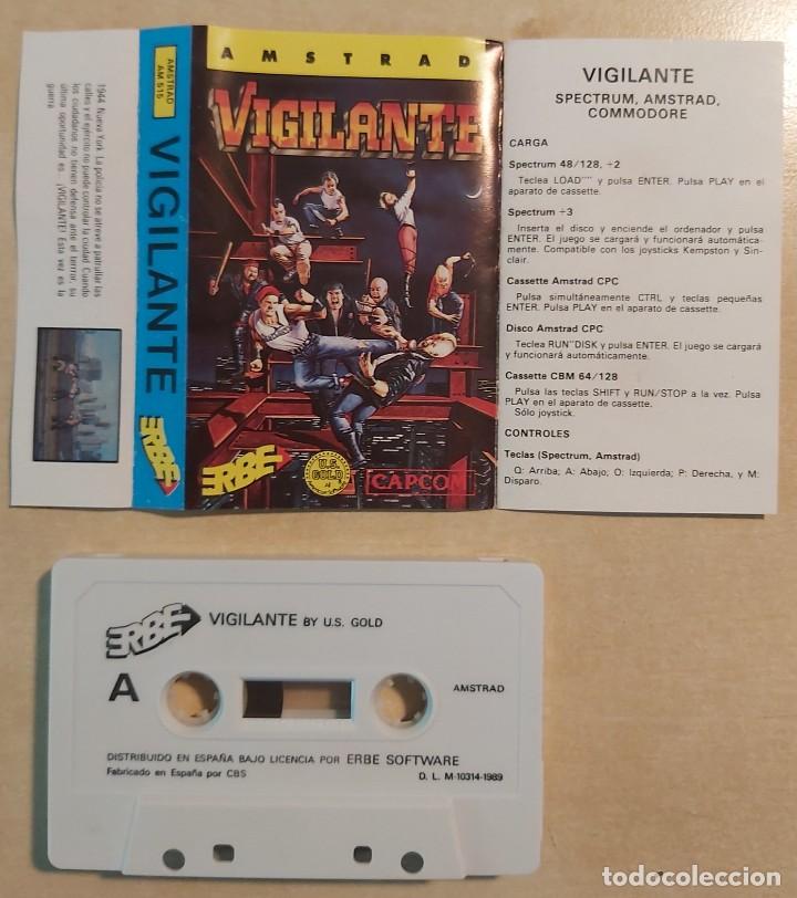 Videojuegos y consolas: Vigilante Amstrad Cinta - Foto 3