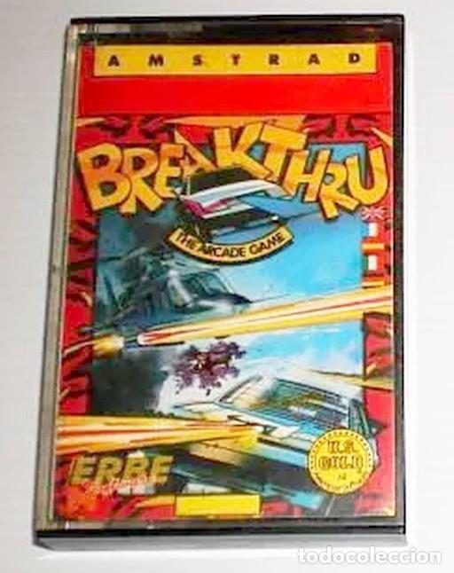 Videojuegos y consolas: Breakthru [US Gold] 1986 Data East - Erbe Software [Amstrad CPC] Break Thru - Foto 1