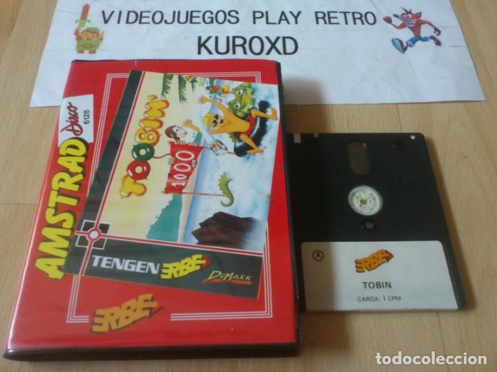 Videojuegos y consolas: AMSTRAD DISK DISCO TOOBIN TOBIN ERBE VERSION ESPA&Ntilde;A - Foto 1