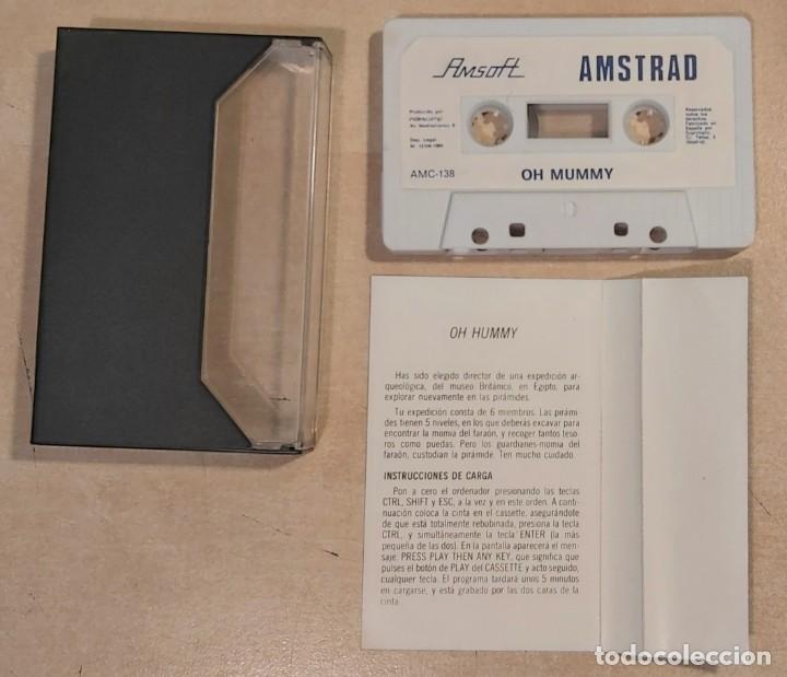 Videojuegos y consolas: Oh Mummy - Amstrad Cinta - Foto 4