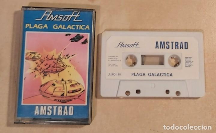 Videojuegos y consolas: Plaga Gal&aacute;ctica - Amstrad cinta - Foto 1