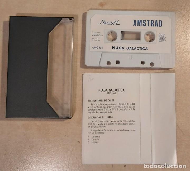 Videojuegos y consolas: Plaga Gal&aacute;ctica - Amstrad cinta - Foto 4