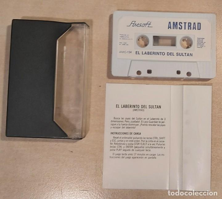 Videojuegos y consolas: El Laberinto del Sult&aacute;n - Amstrad Cinta - Foto 3