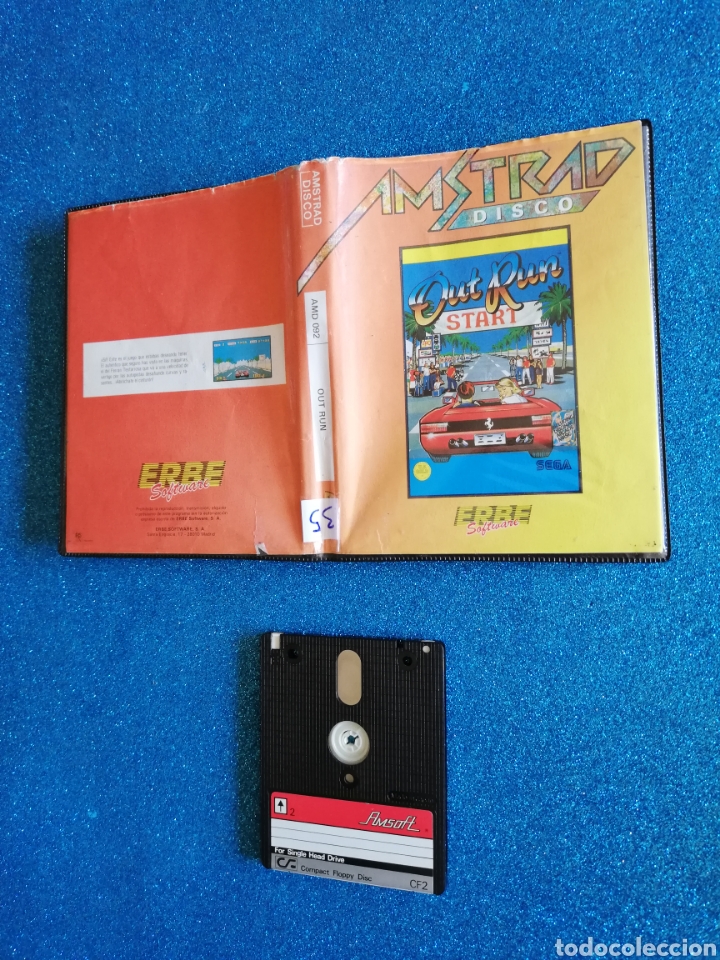 Videojuegos y consolas: Juego Amstrad disco Out Run - Foto 1