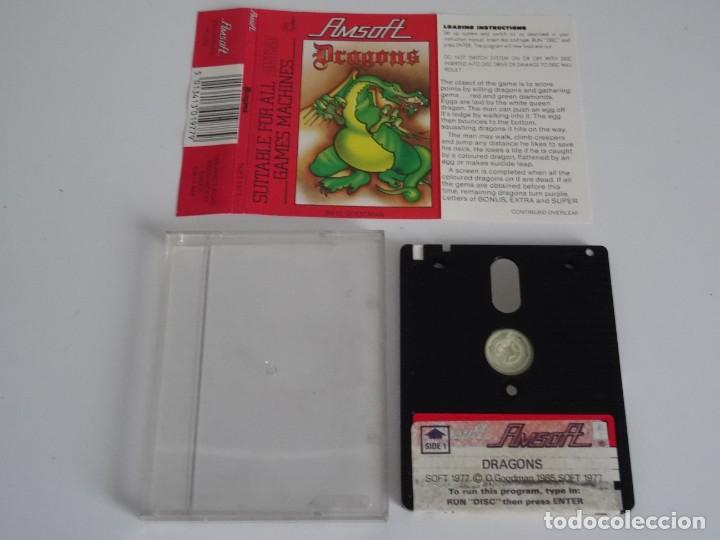 Videojuegos y consolas: AMSTRAD CPC 6128 Disc - Dragons Ed. Amsoft - Foto 1