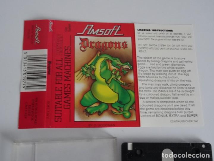 Videojuegos y consolas: AMSTRAD CPC 6128 Disc - Dragons Ed. Amsoft - Foto 4