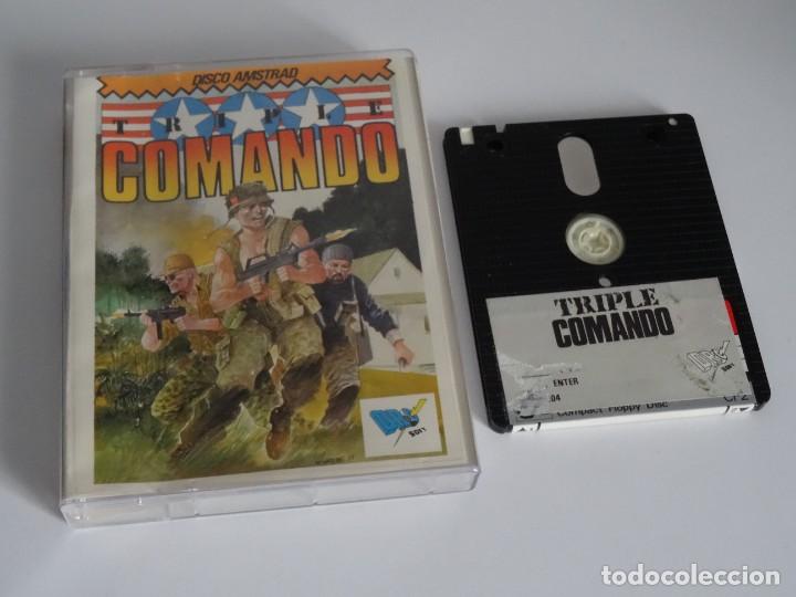 Videojuegos y consolas: AMSTRAD CPC 6128 Disc - Triple Comando Ed. Espa&ntilde;ol Caja Pl&aacute;stico GrandeDro Soft - Foto 1