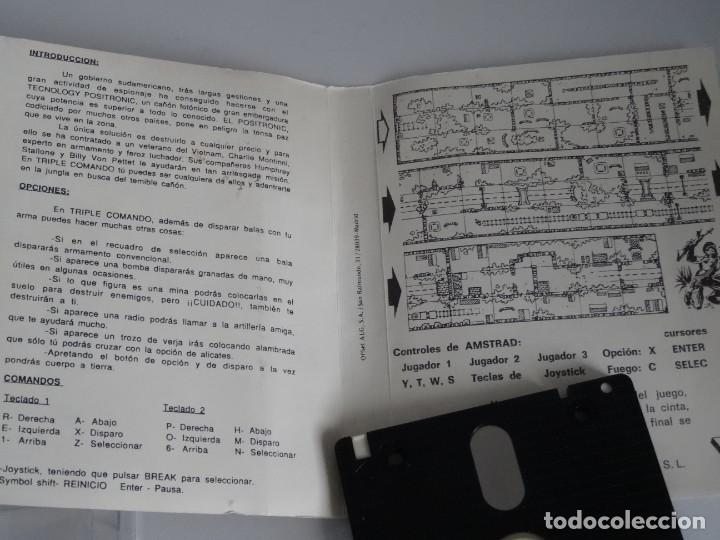 Videojuegos y consolas: AMSTRAD CPC 6128 Disc - Triple Comando Ed. Espa&ntilde;ol Caja Pl&aacute;stico GrandeDro Soft - Foto 4