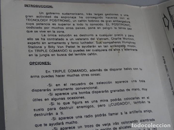 Videojuegos y consolas: AMSTRAD CPC 6128 Disc - Triple Comando Ed. Espa&ntilde;ol Caja Pl&aacute;stico GrandeDro Soft - Foto 5