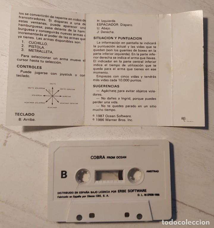Videojuegos y consolas: Cobra Amstrad CPC Cinta - Foto 7