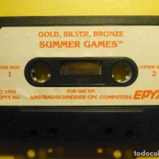 Videojuegos y Consolas: CINTA JUEGO EN CASSETTE P/ AMSTRAD /SCHNEIDER CPC - SUMMER GAMES - 1988 EPYX