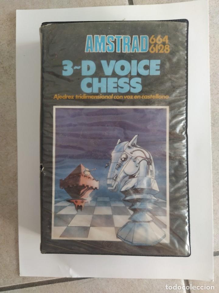 Videojuegos y consolas: 3-D VOICE CHESS AMSTRAD CPC DISCO DISK , SIN TESTEAR - Foto 1