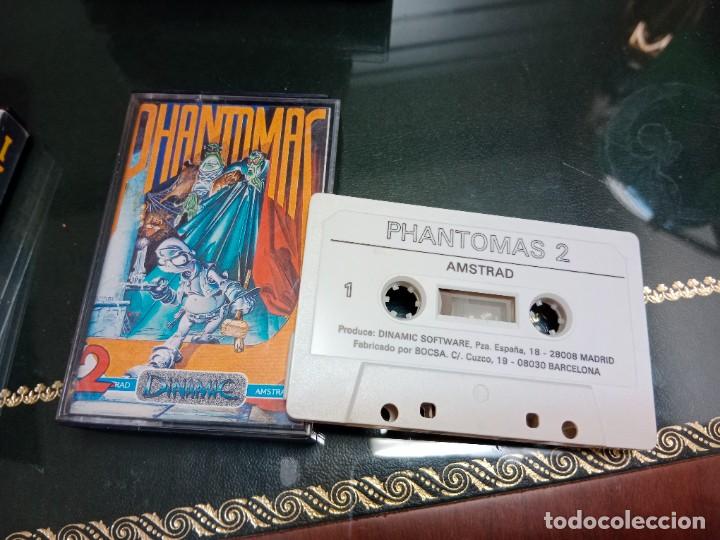 Videojuegos y consolas: CASSETTE / CASETE VIDEOJUEGO AMSTRAD - PHANTOMAS 2 - DINAMIC SOFTWARE - Foto 1