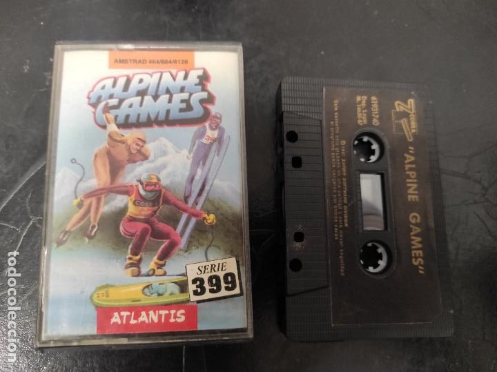 Videojuegos y consolas: Alpine Games [Atlantis] 1987 Zafiro Software [AMSTRAD CPC] - Foto 1