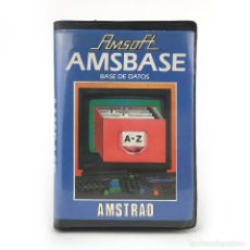 Videojuegos y Consolas: AMSOFT ESTUCHE COMPLETO AMSOFT / INDESCOMP 1984 BASE DE DATOS PROGRAMA AMSTRAD CPC 464 664 CASSETTE