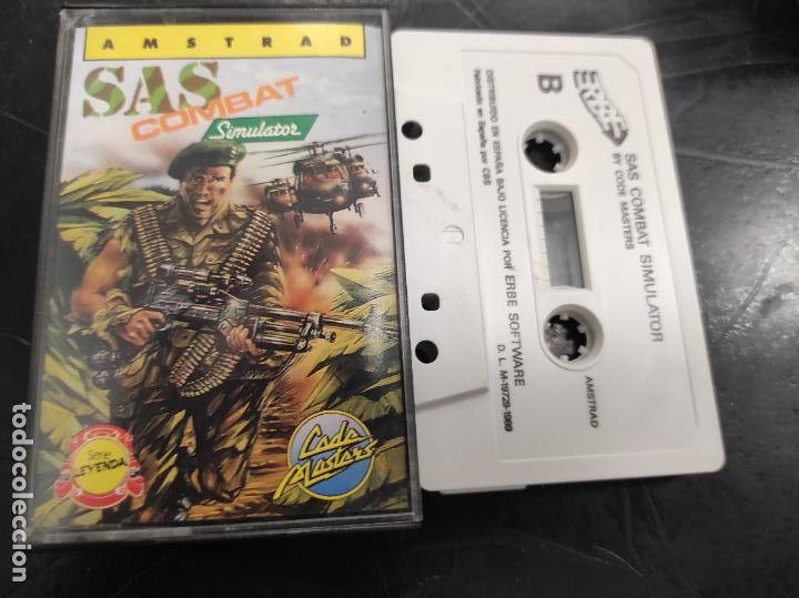 Videojuegos y consolas: SAS Combat Simulator [Code Masters] 1989 - Erbe Software [Amstrad CPC] S.A.S. - Foto 1