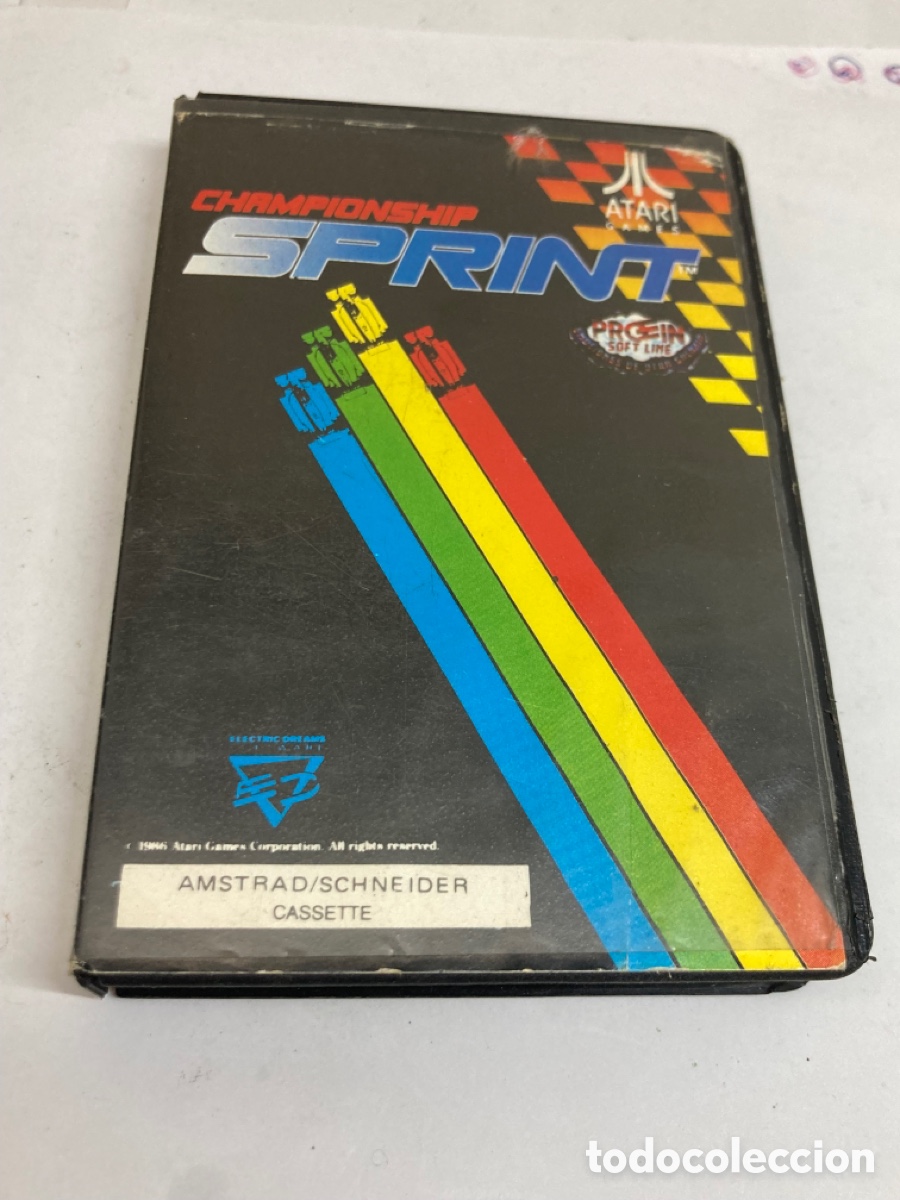 Videojuegos y consolas: Juego Amstrad Atari Championship Sprint - Foto 1