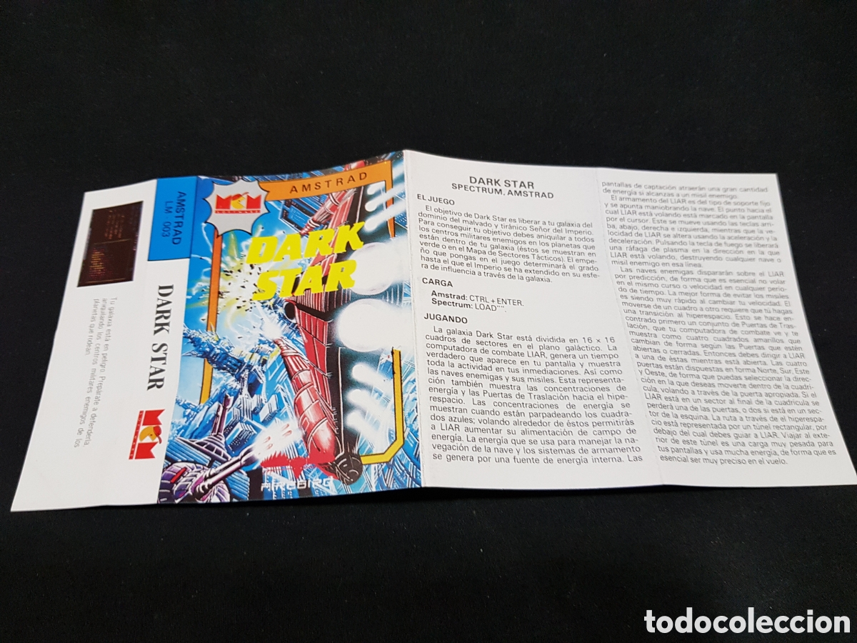 Videojuegos y consolas: AMSTRAD Dark Star by Firebird M.C.M. Software CBS 1988 - Foto 3