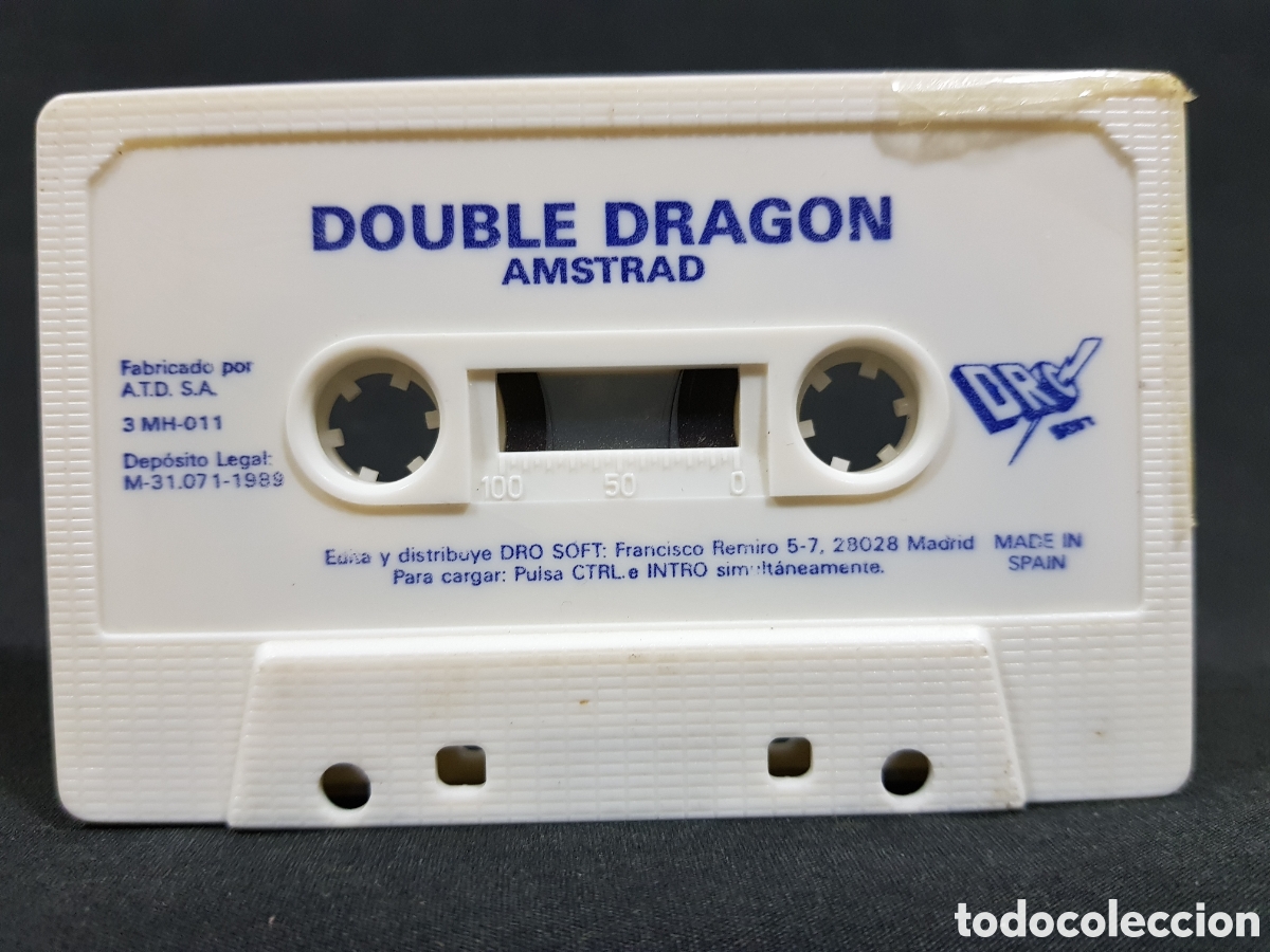 Videojuegos y consolas: AMSTRAD Double Dragon DRO Soft 1989 - Foto 1