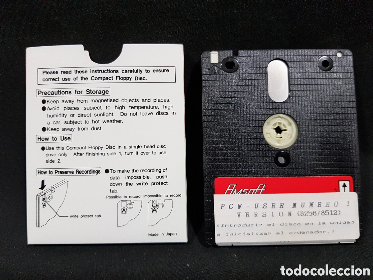 Videojuegos y consolas: Club Amstrad PCW USER 1 Y 2 Amsoft Compact Floppy Disc Ref 573 Ref 574 - Foto 9