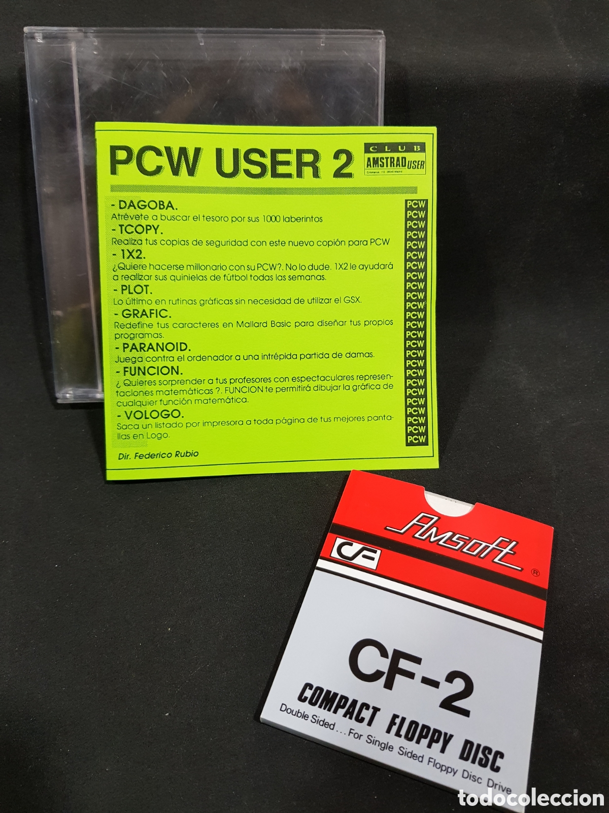 Videojuegos y consolas: Club Amstrad PCW USER 1 Y 2 Amsoft Compact Floppy Disc Ref 573 Ref 574 - Foto 12