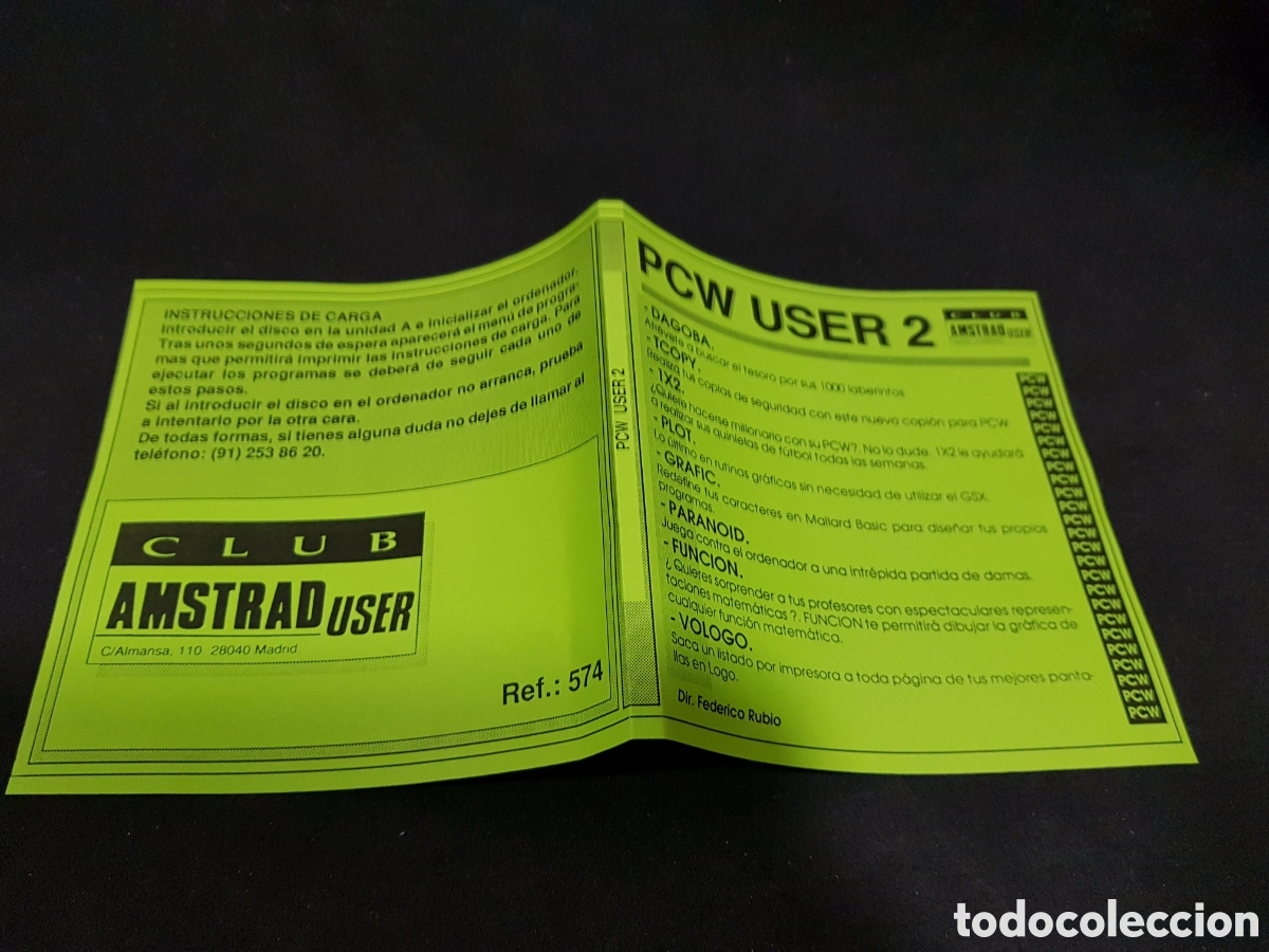 Videojuegos y consolas: Club Amstrad PCW USER 1 Y 2 Amsoft Compact Floppy Disc Ref 573 Ref 574 - Foto 13