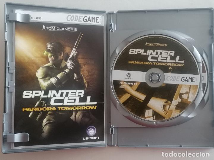 Videojuegos y consolas: SPLINTER CELL - PANDORA TOMORROW, TOM CLANCYS, CODE GAME, PC CD ROM - UBISOFT - Foto 3