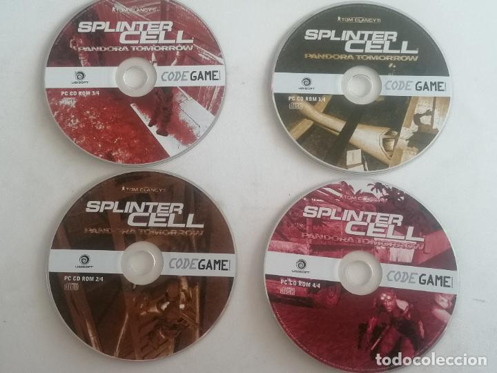 Videojuegos y consolas: SPLINTER CELL - PANDORA TOMORROW, TOM CLANCYS, CODE GAME, PC CD ROM - UBISOFT - Foto 6