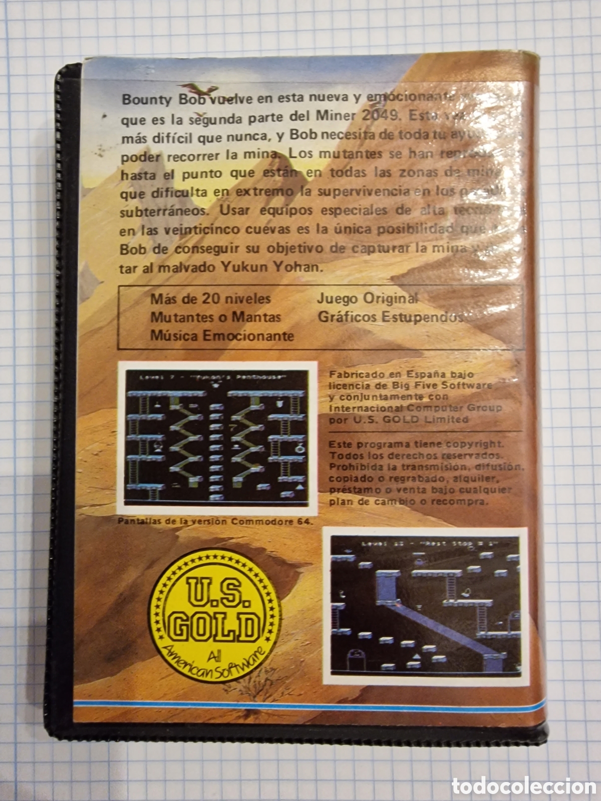 Videojuegos y consolas: Bounty Bob Strikes Back U.S GOLD All American Software Big Five software - Foto 2