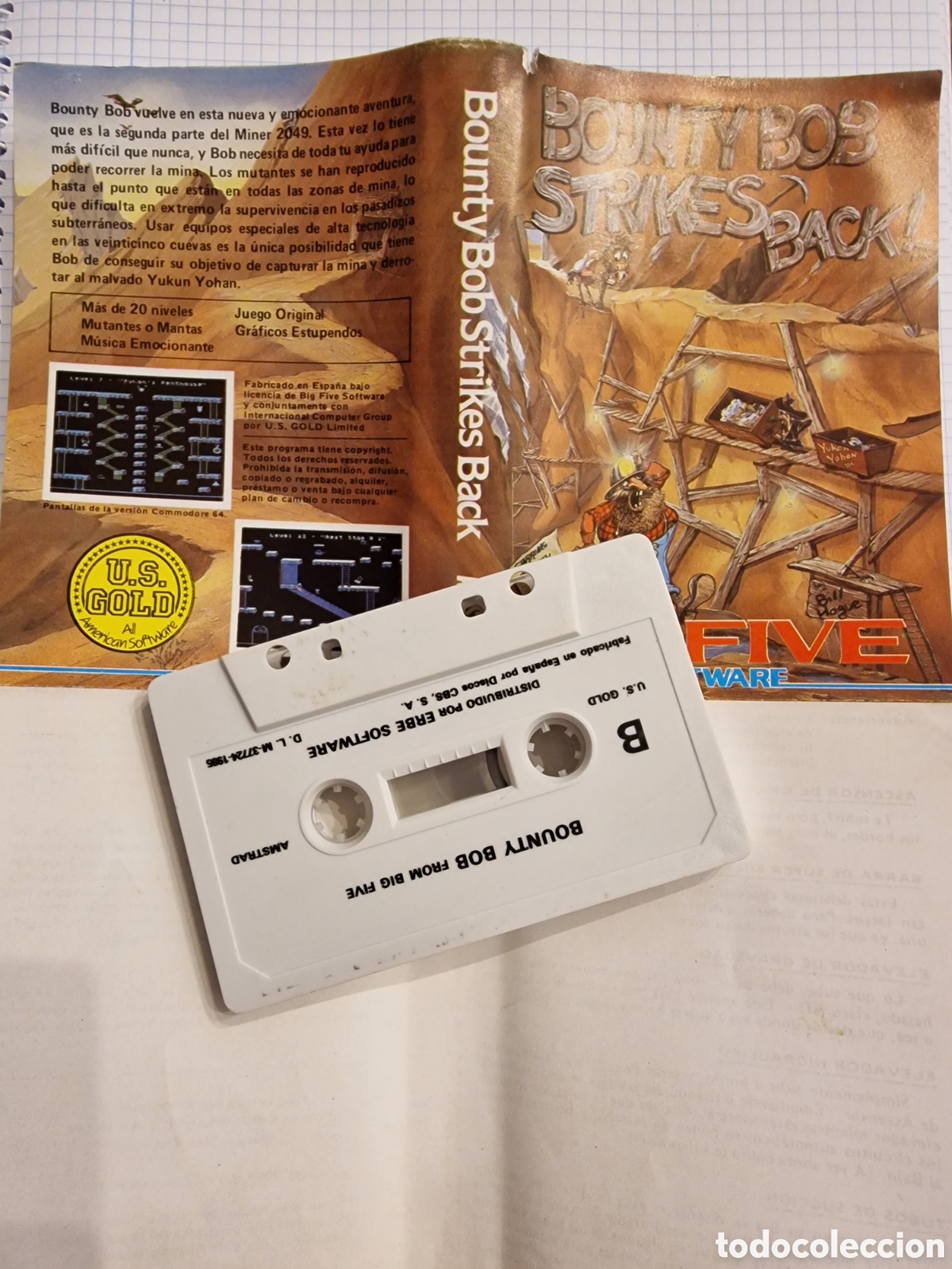 Videojuegos y consolas: Bounty Bob Strikes Back U.S GOLD All American Software Big Five software - Foto 4