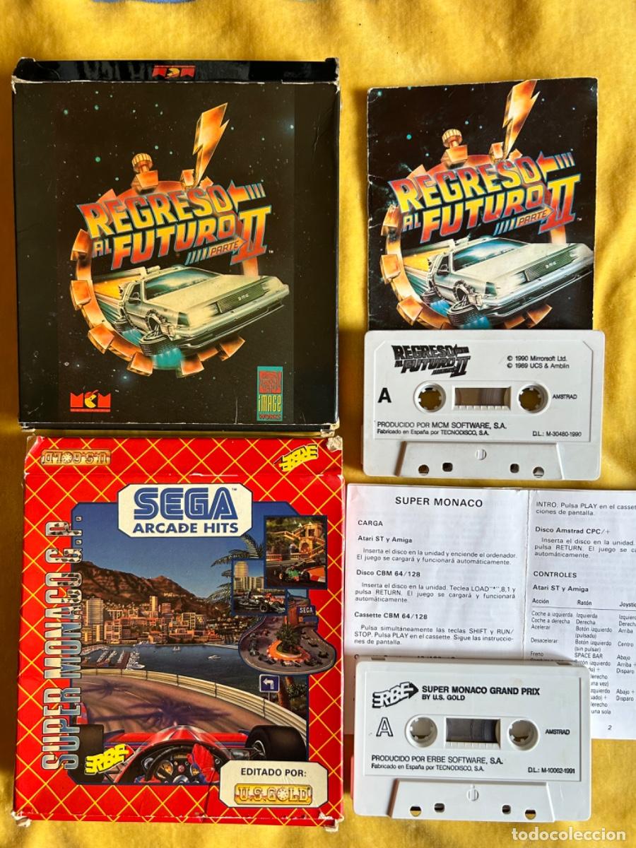 Videojuegos y consolas: Pack amstrad Regreso al futuro2/S&uacute;per M&oacute;naco gp - Foto 2