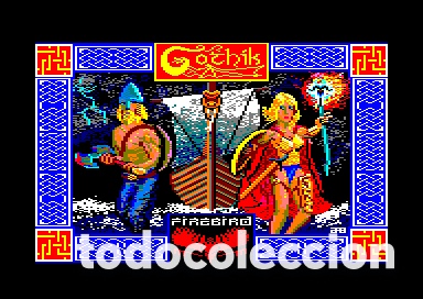 Videojuegos y consolas: Gothik [Firebird] 1987 [MCM Software] [Amstrad CPC] - Foto 2