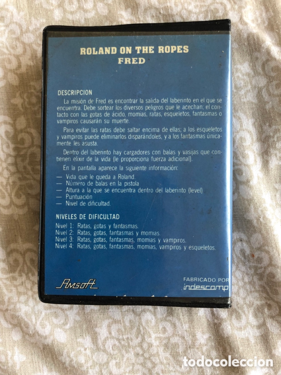 Videojuegos y consolas: Fred estuche PVC Amstrad cinta - Foto 2