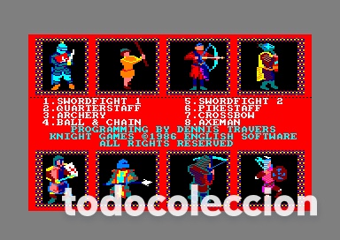 Videojuegos y consolas: Knight Games [English Software] 1986 Erbe Software [AMSTRAD CPC] - Foto 9