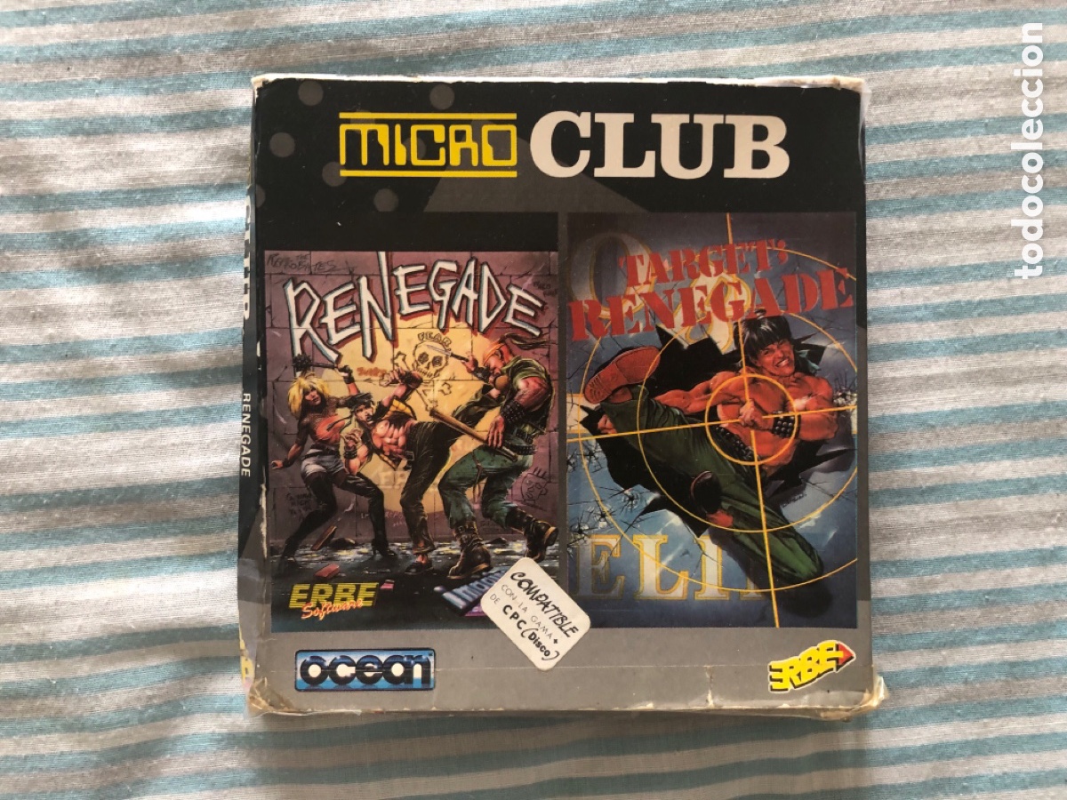 Videojuegos y consolas: Micro club amstrad disco Renegade / Target - Foto 1