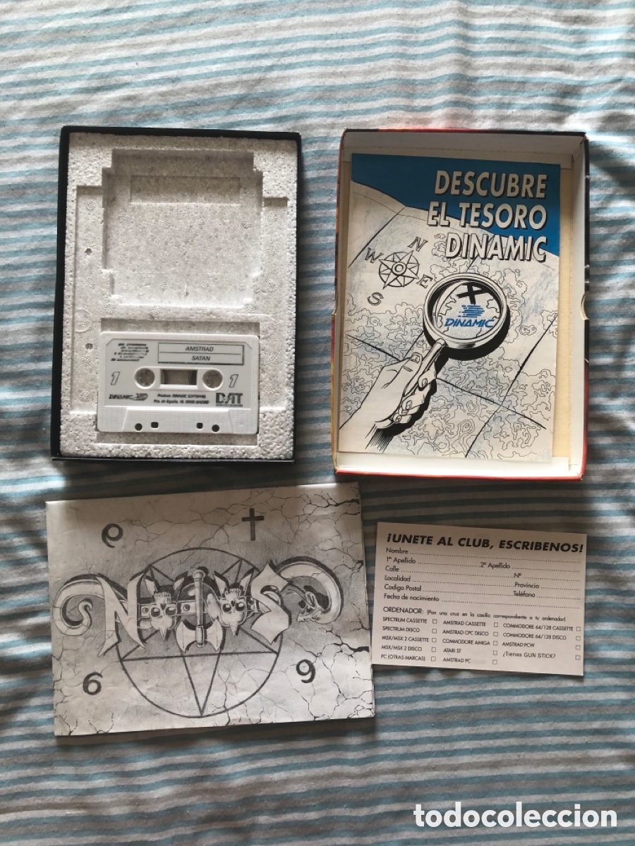 Videojuegos y consolas: Satan amstrad cinta caja cart&oacute;n versi&oacute;n espa&ntilde;ola - Foto 3
